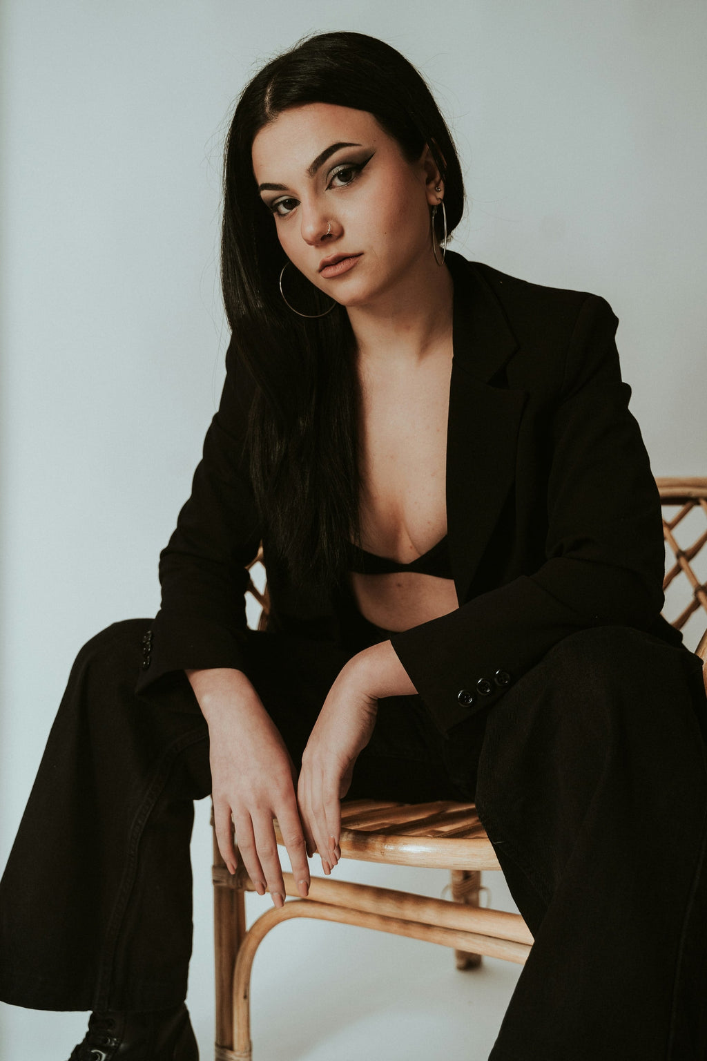 Colophon fitted blazer — editorial photograph 1