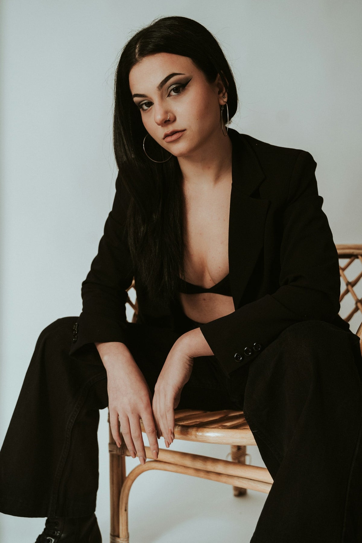 Colophon fitted blazer — editorial photograph 1