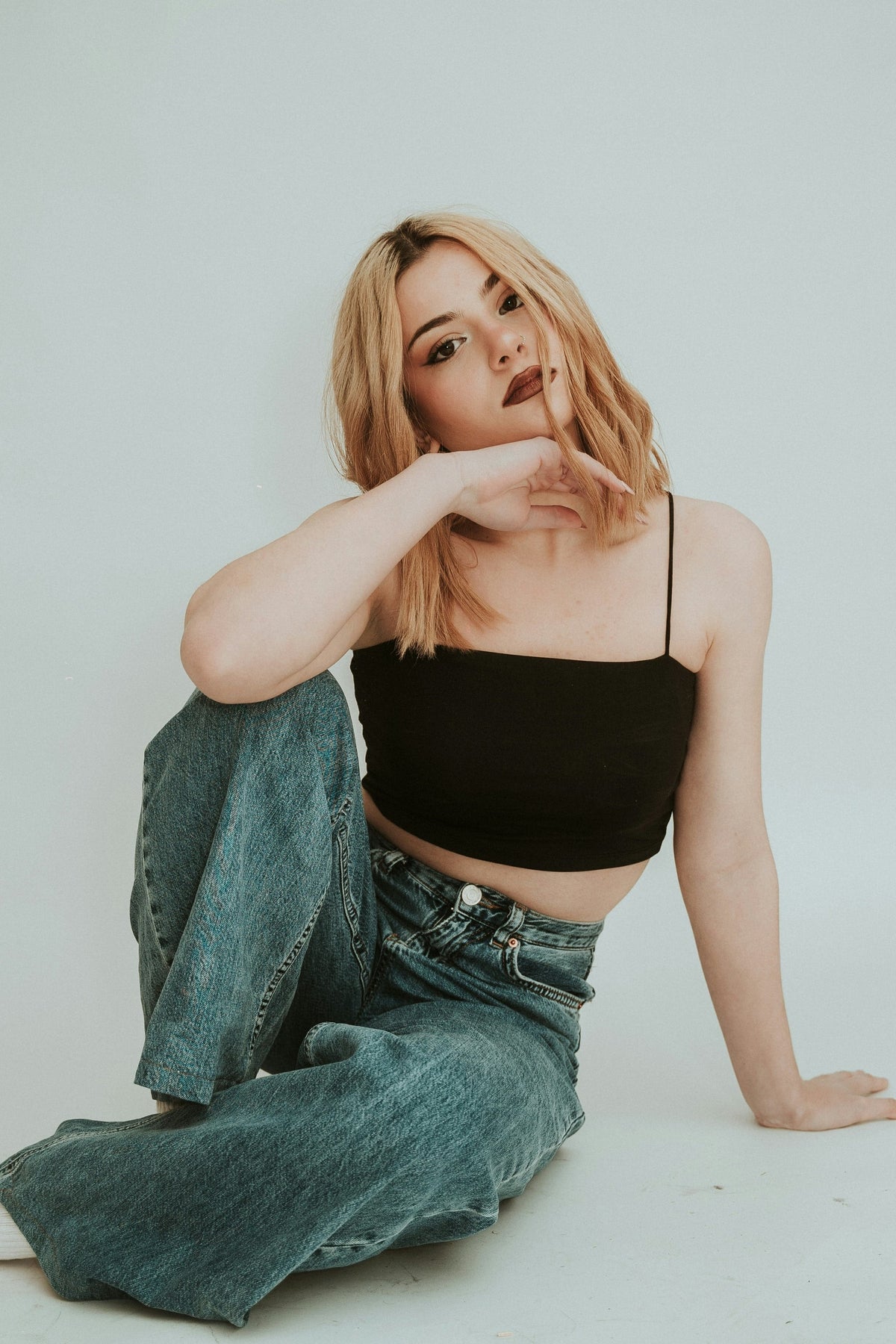 Fine-line camisole — editorial photograph 2