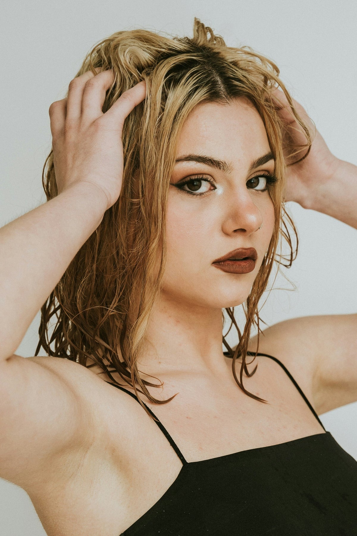 Fine-line camisole — editorial photograph 3