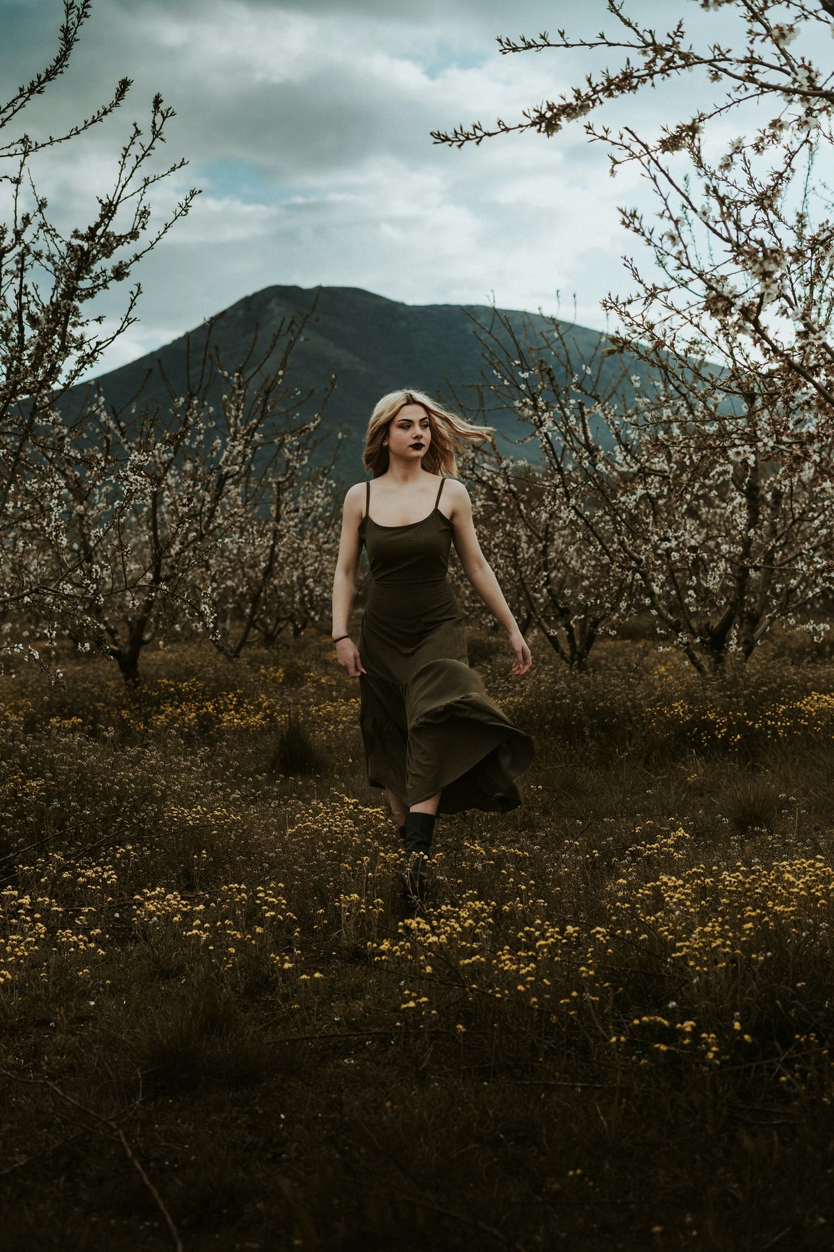 Orchard tiered dress — editorial photograph 3