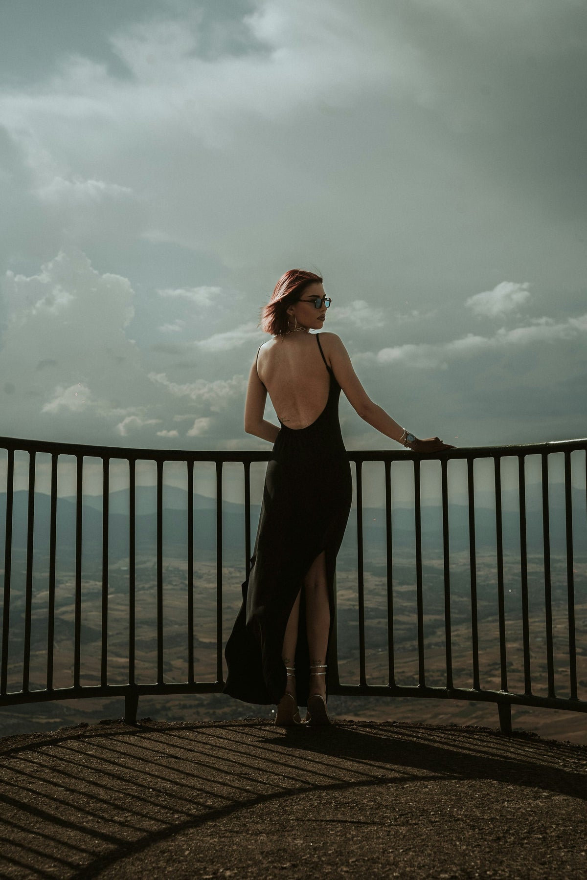 Horizon low-back dress — editorial photograph 3