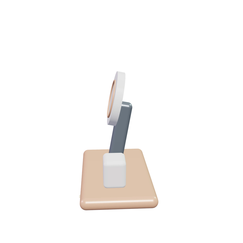 D1 Desktop dock / Apricot, side view