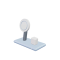 D1 Desktop dock / Glacier, three-quarter view