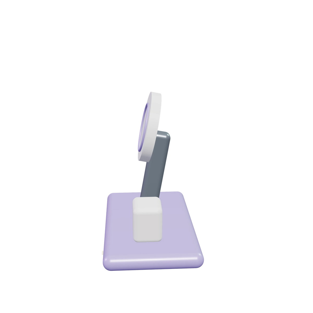 D1 Desktop dock / Lilac, side view