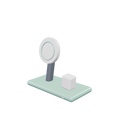 D1 Desktop dock / Pistachio, three-quarter view