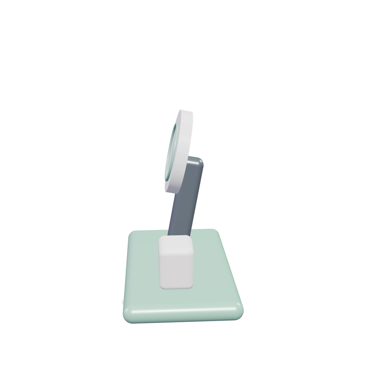 D1 Desktop dock / Pistachio, side view