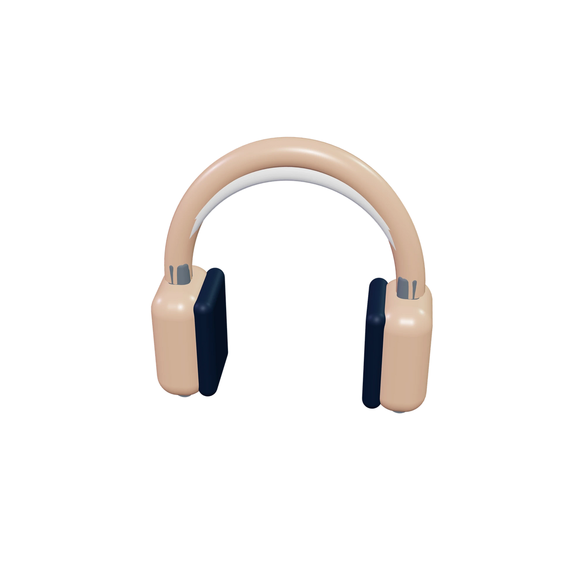 H1 Over-ear headphones / Apricot, high-angle view