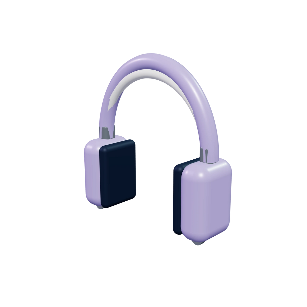 H1 Over-ear headphones / Lilac, three-quarter view