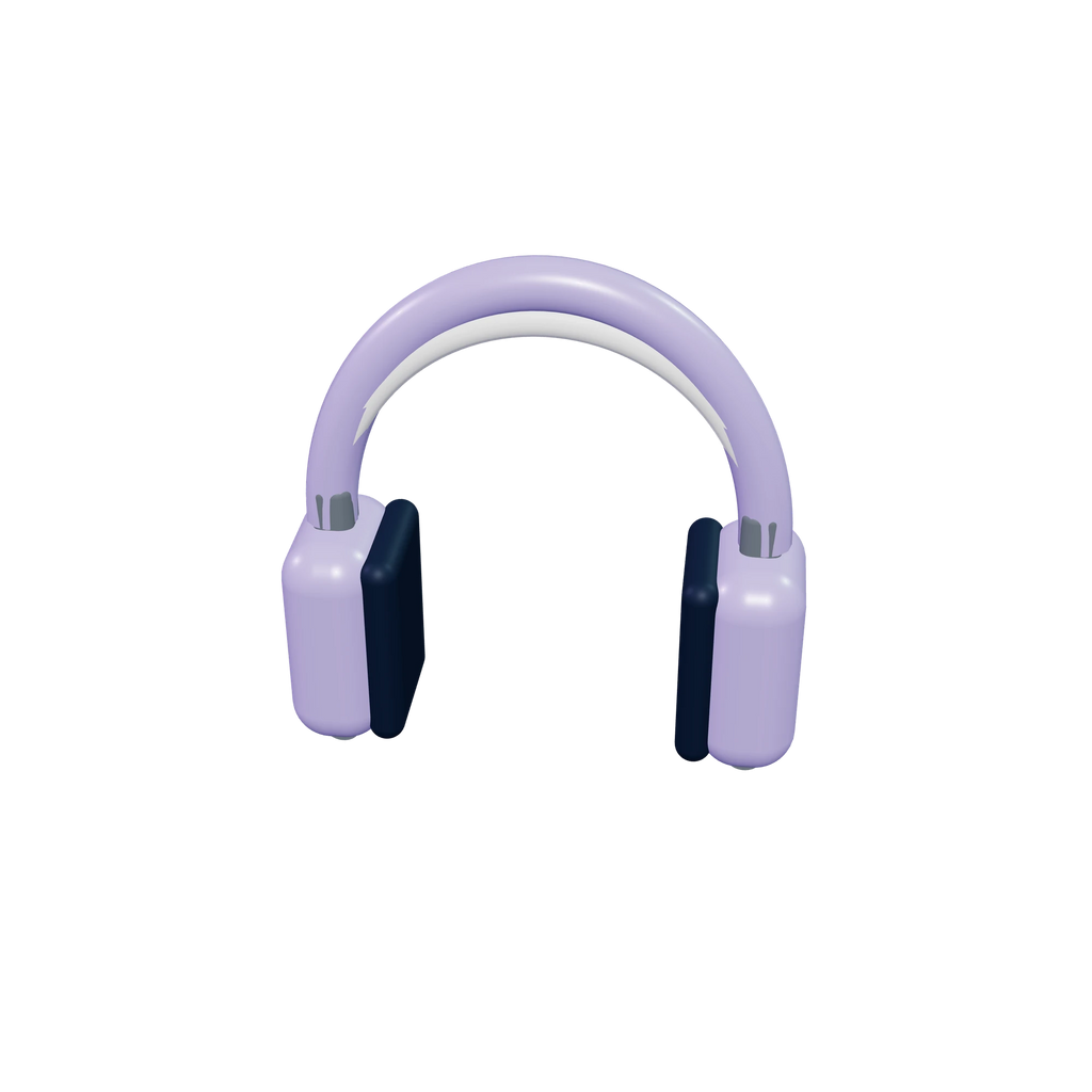 H1 Over-ear headphones / Lilac, high-angle view