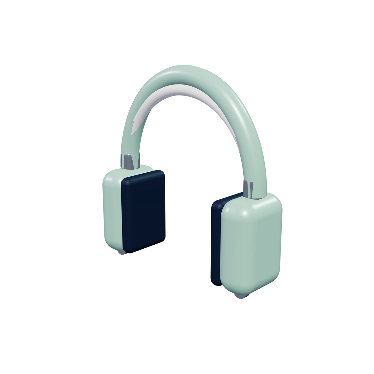 H1 Over-ear headphones / Pistachio, three-quarter view