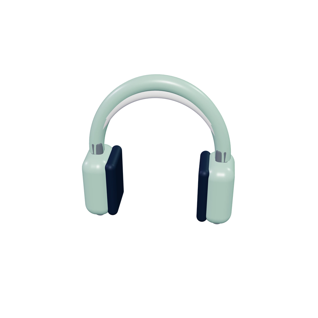 H1 Over-ear headphones / Pistachio, high-angle view