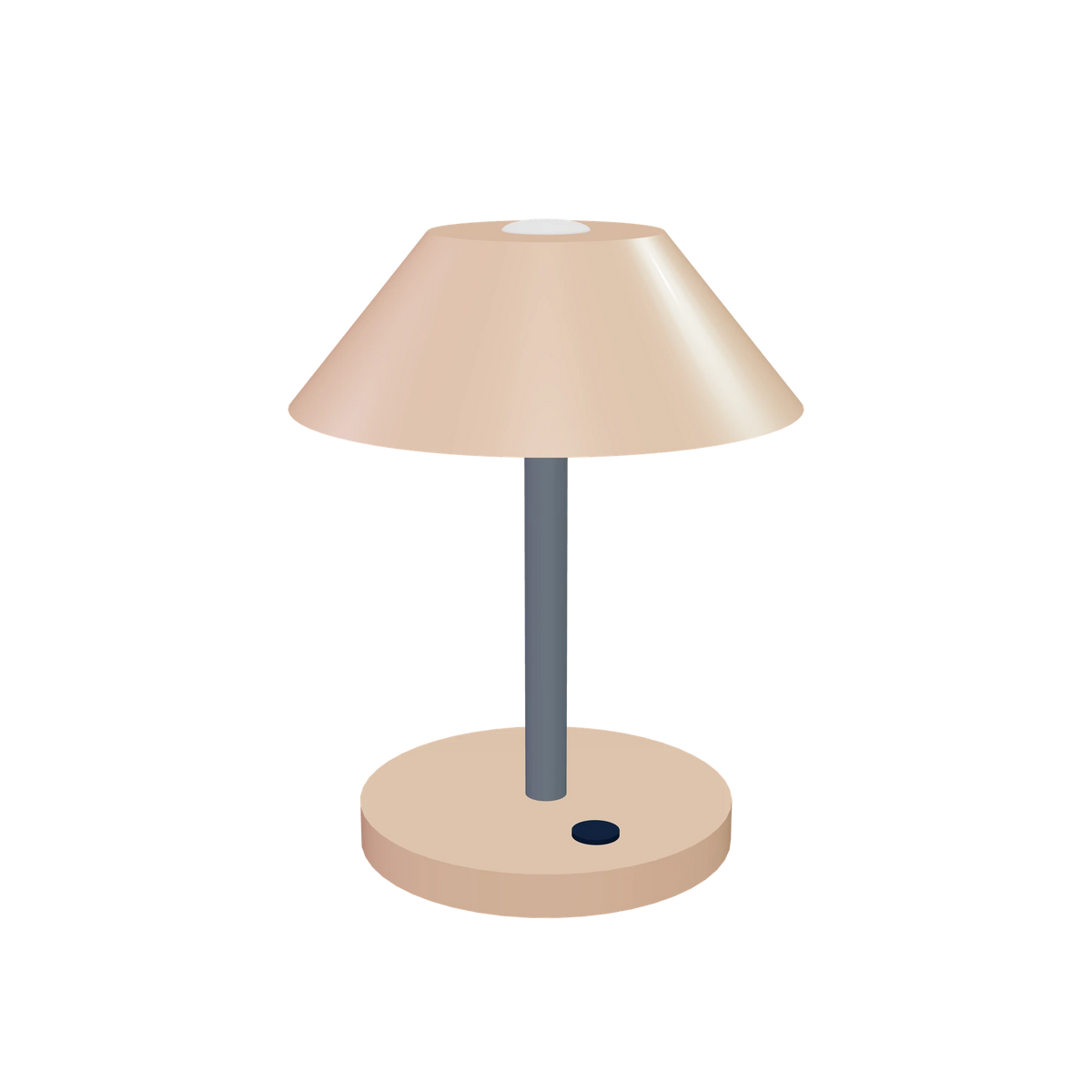 L1 Desk light / Apricot, three-quarter view