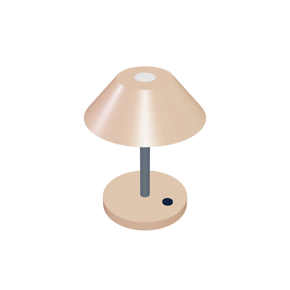 L1 Desk light / Apricot, high-angle view