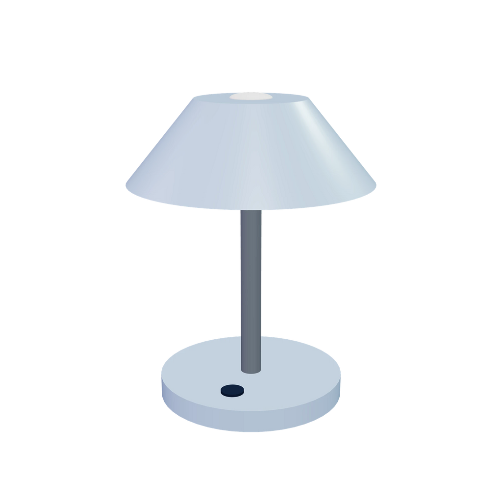 L1 Desk light / Glacier, side view