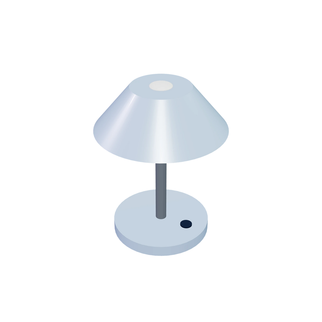 L1 Desk light / Glacier, high-angle view