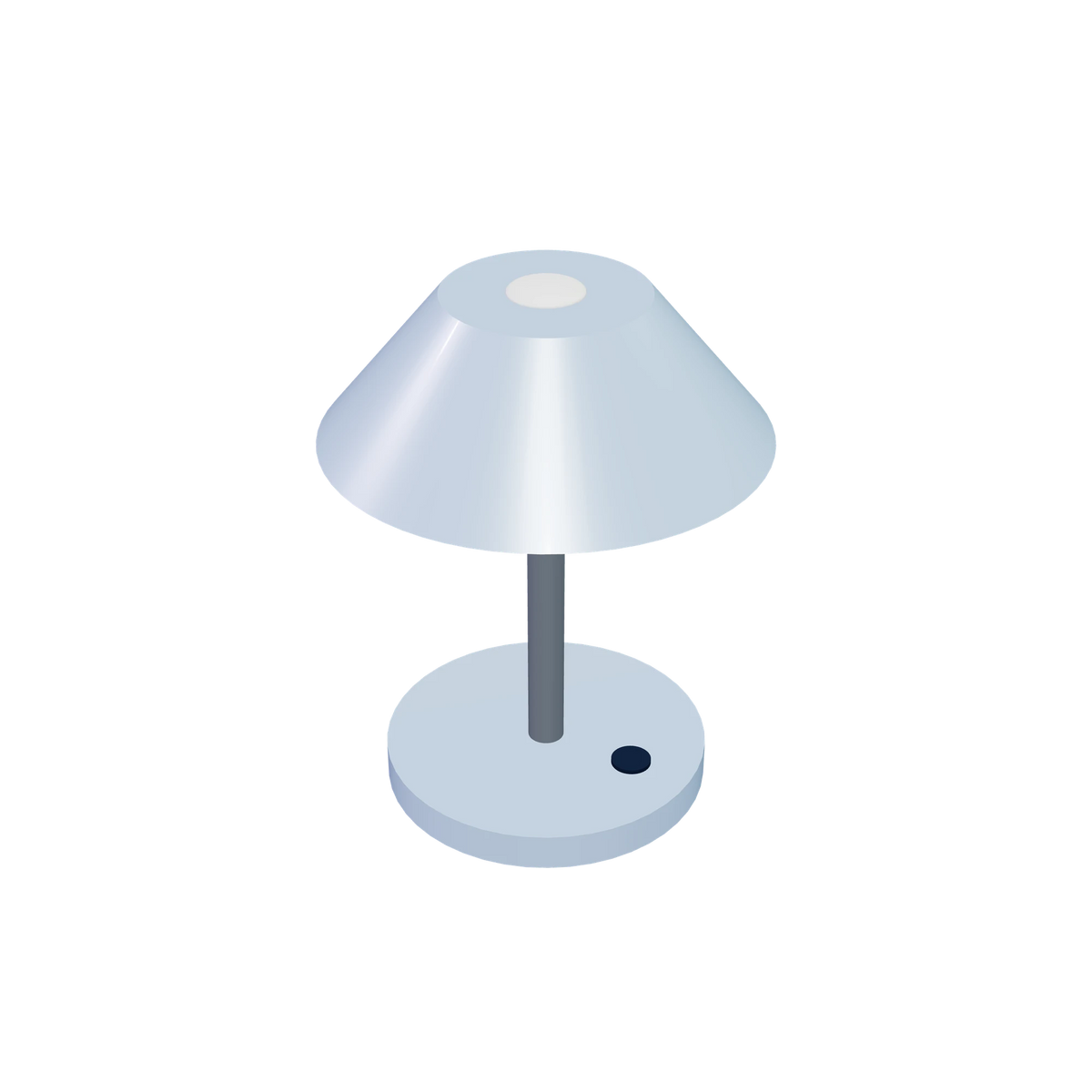 L1 Desk light / Glacier, high-angle view