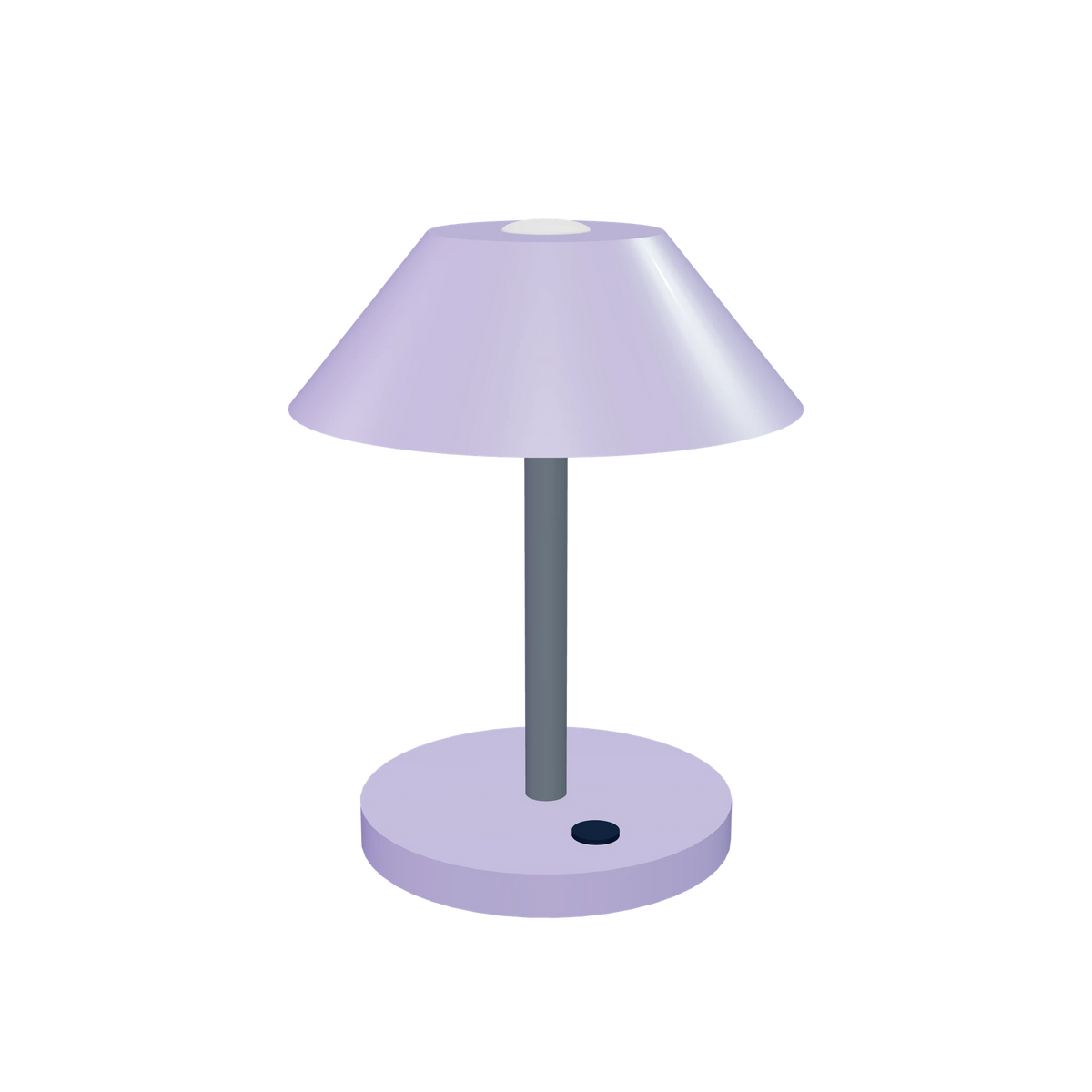 L1 Desk light / Lilac, three-quarter view