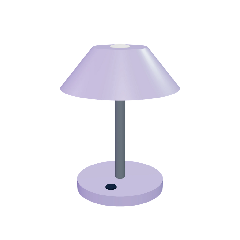 L1 Desk light / Lilac, side view