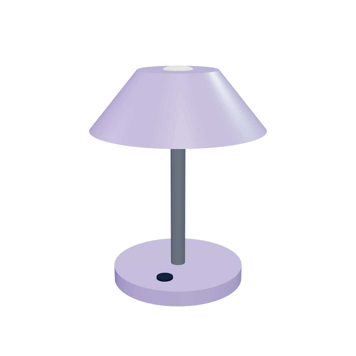 L1 Desk light / Lilac, side view