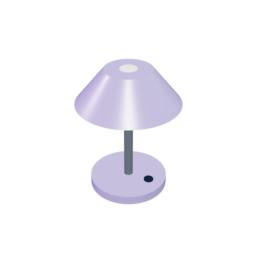 L1 Desk light / Lilac, high-angle view