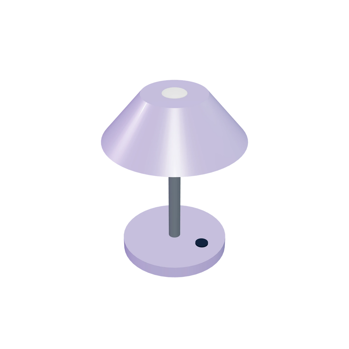 L1 Desk light / Lilac, high-angle view