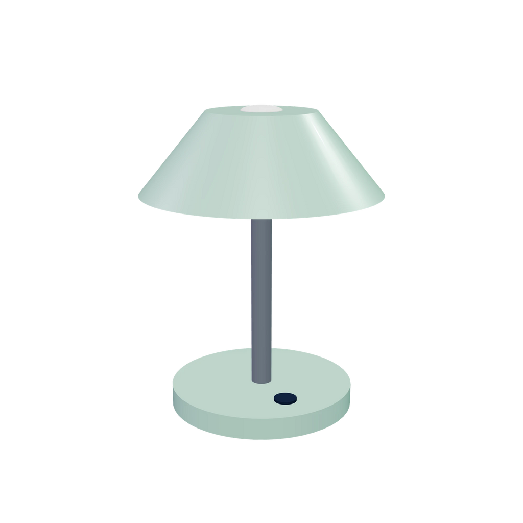 L1 Desk light / Pistachio, three-quarter view
