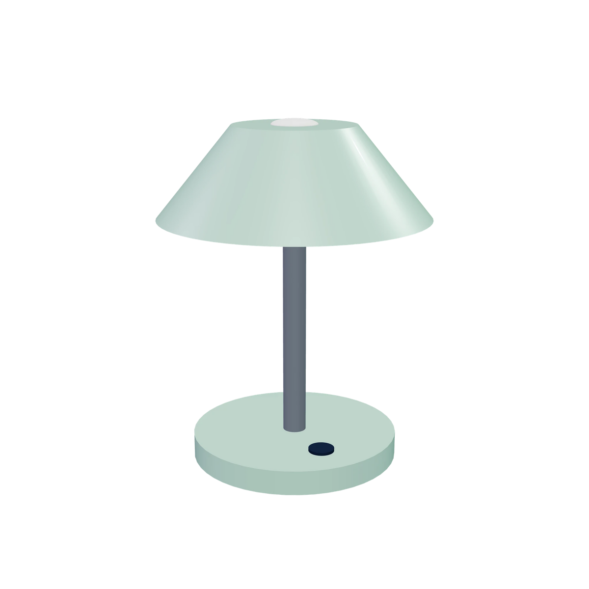 L1 Desk light / Pistachio, three-quarter view