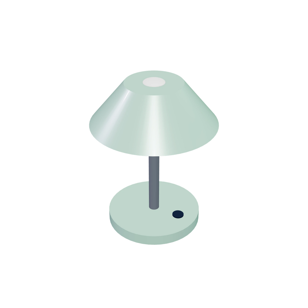 L1 Desk light / Pistachio, high-angle view