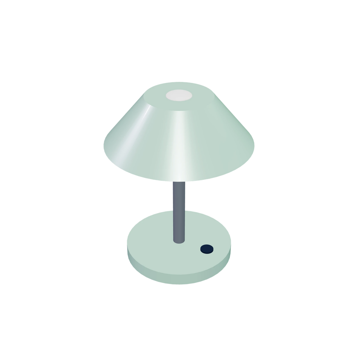 L1 Desk light / Pistachio, high-angle view