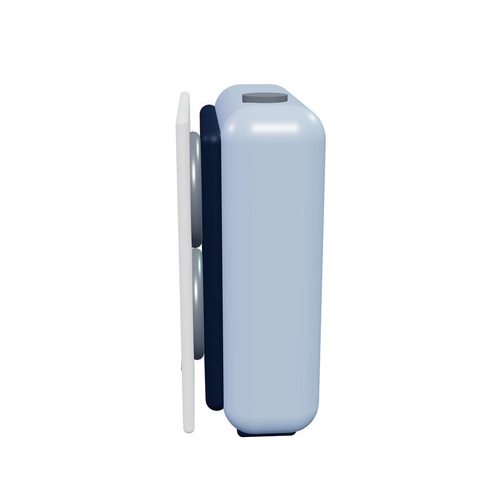 O1 Room speaker / Glacier, side view