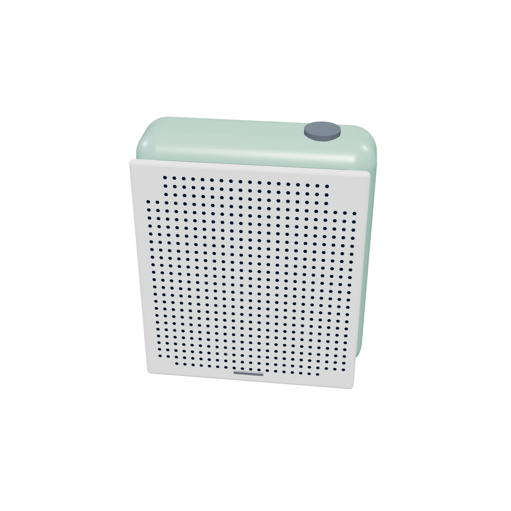 O1 Room speaker / Pistachio, high-angle view