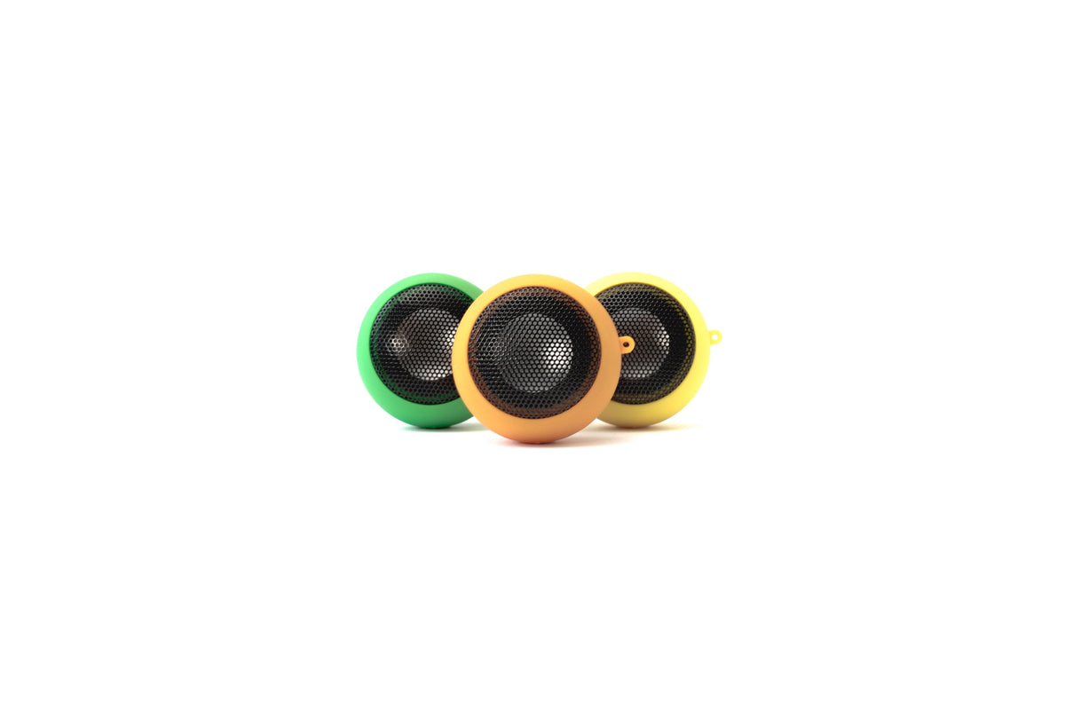 Green Plug Speaker — Photographic Demo — photograph 3. Photo: Matthew Henry; https://www.shopify.com/stock-photos/photos/cute-portable-speakers. Photographic demo.