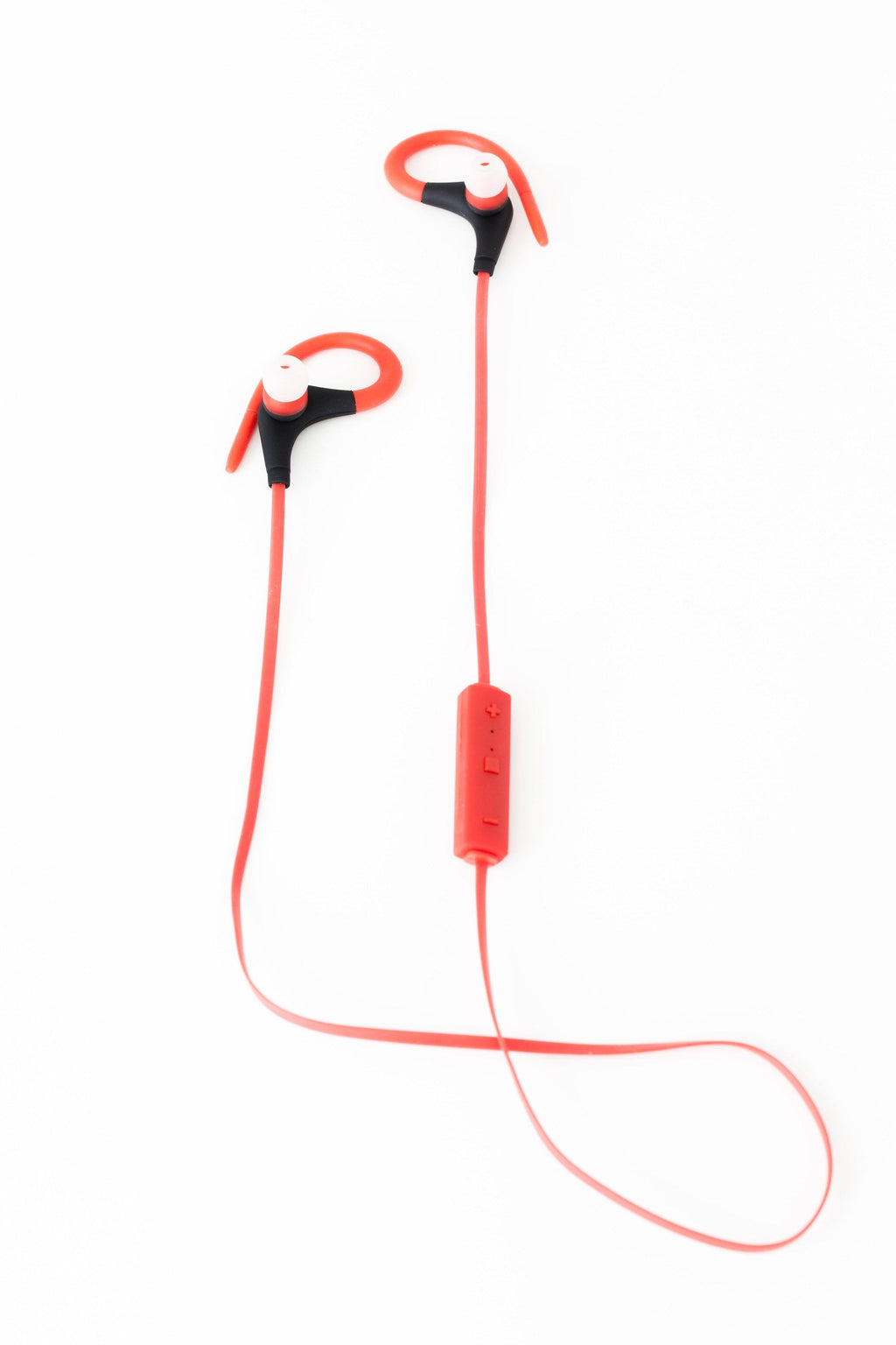 Red Sport Earbuds — Photographic Demo — photograph 2. Photo: Matthew Henry; https://www.shopify.com/stock-photos/photos/red-bluetooth-earbuds. Photographic demo.