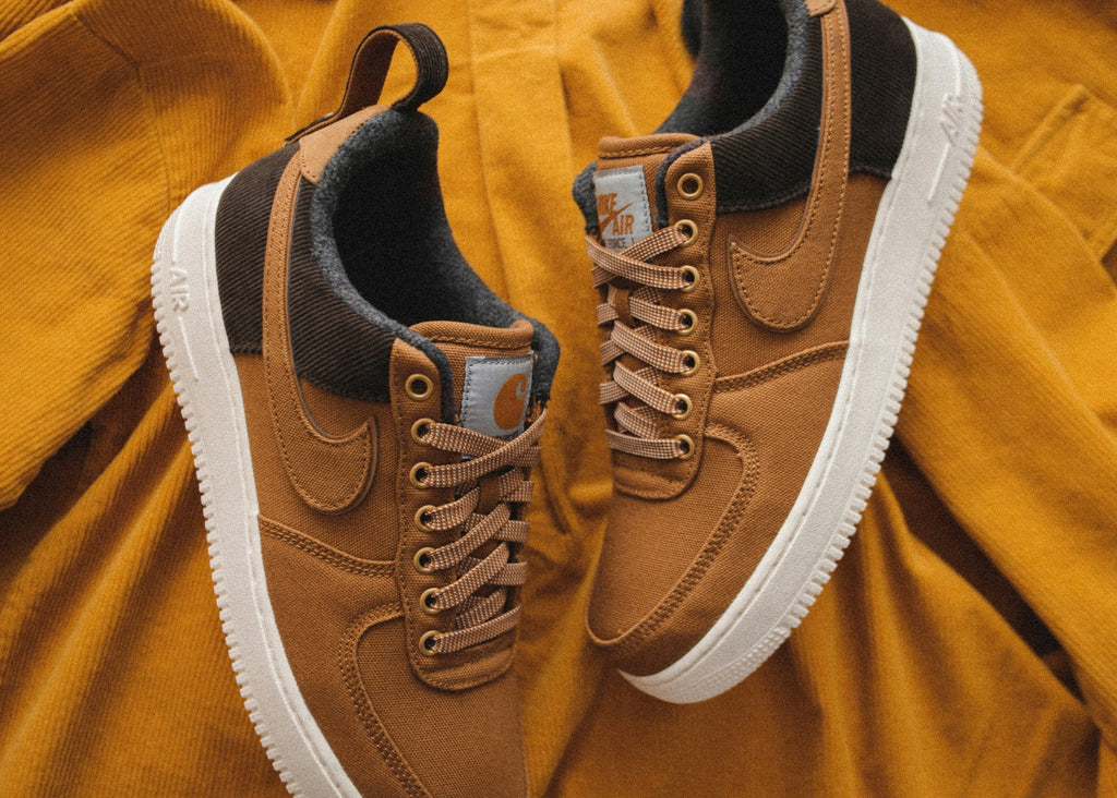 Brown Low Top — Photographic Demo — photograph 3. Photo: Maksim Larin; https://unsplash.com/photos/pair-of-brown-nike-air-shoes-Ai356rggKvw. Photographic demo.