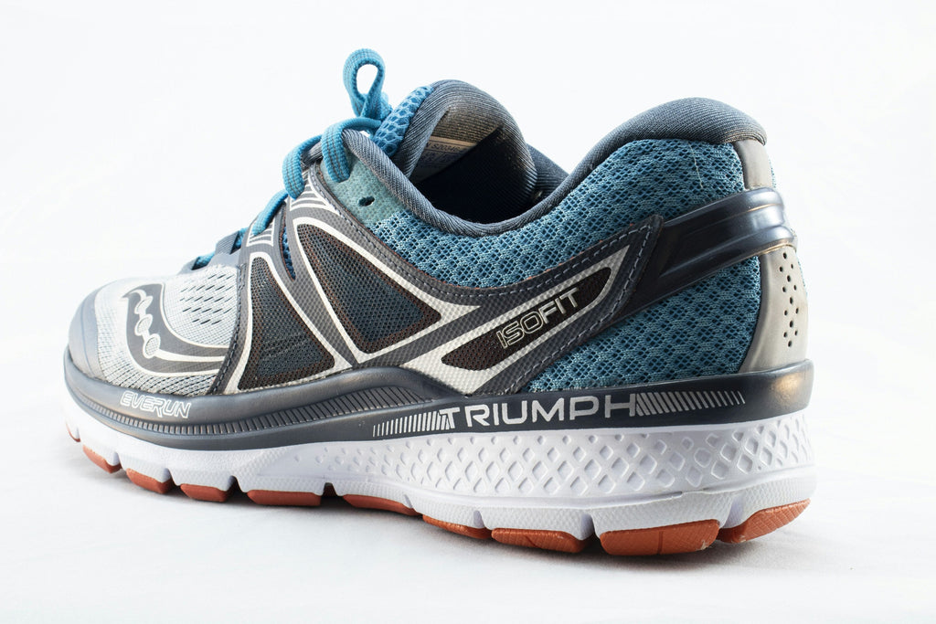 Grey Blue Runner — Photographic Demo — photograph 3. Photo: mostafa mahmoudi; https://unsplash.com/photos/a-close-up-of-a-shoe-on-a-white-background-Kgw9XZEqrak. Photographic demo.