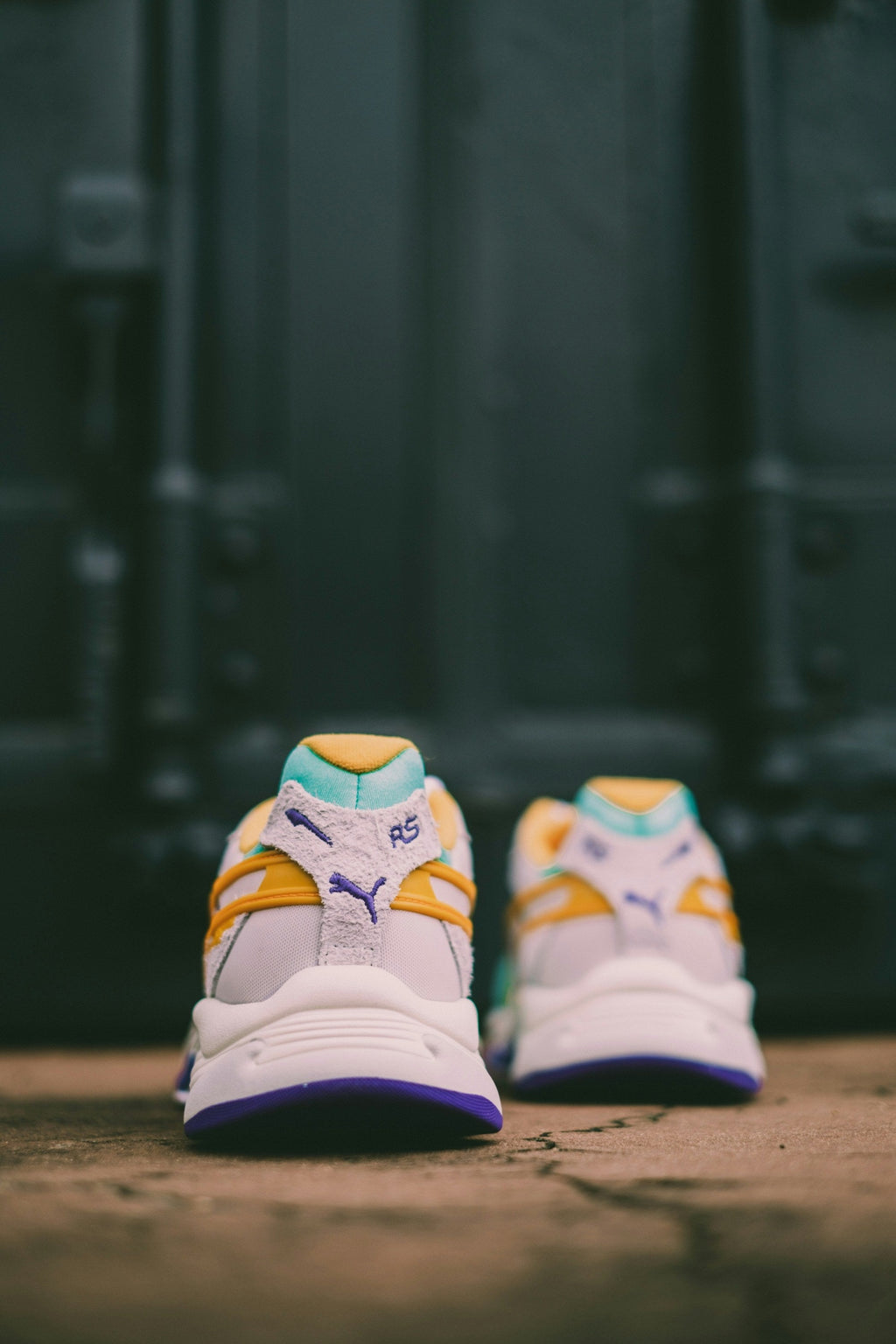 Mint Violet Chunky Runner — Photographic Demo — photograph 2. Photo: Hipkicks; https://unsplash.com/photos/white-and-yellow-adidas-athletic-shoes-dX1ERIyd-WQ. Photographic demo.