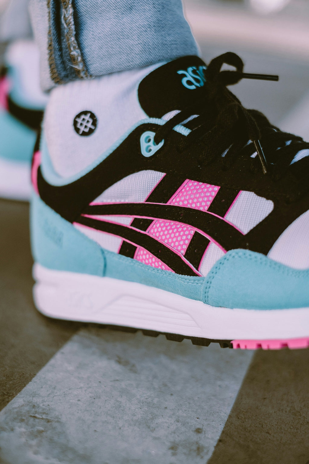 Pastel Panel Runner — Photographic Demo — photograph 3. Photo: Hipkicks; https://unsplash.com/photos/white-red-and-black-nike-athletic-shoe-YGI4avYOsxE. Photographic demo.