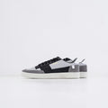 Slate White Low Top — Photographic Demo — photograph 1. Photo: Hipkicks; https://unsplash.com/photos/black-and-white-low-top-sneakers-HcqA34-uWo4. Photographic demo.